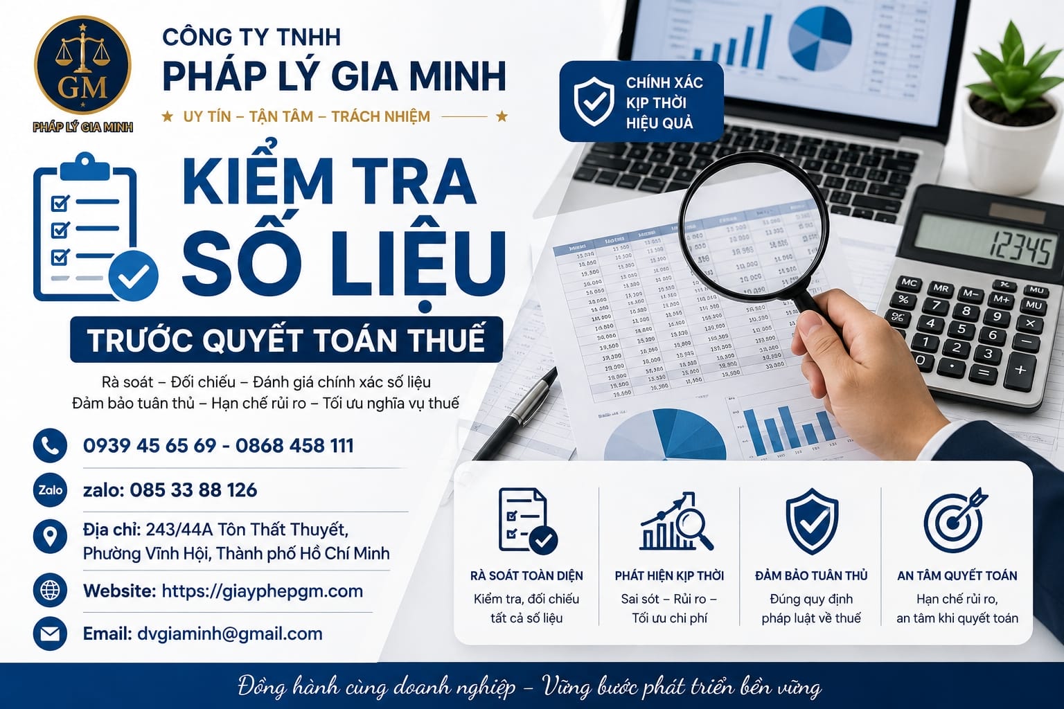 Dịch vụ quyết toán thuế tại Long An | Quyết toán nhanh – đúng luật – tối ưu thuế Kiểm Tra Số Liệu Trước Quyết Toán Thuế