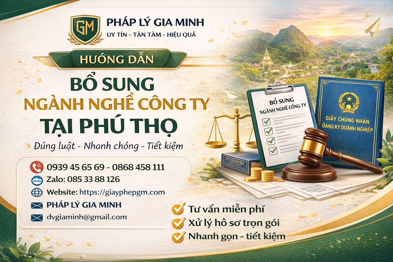Cách đăng ký mở rộng ngành nghề kinh doanh tại Phú Thọ
