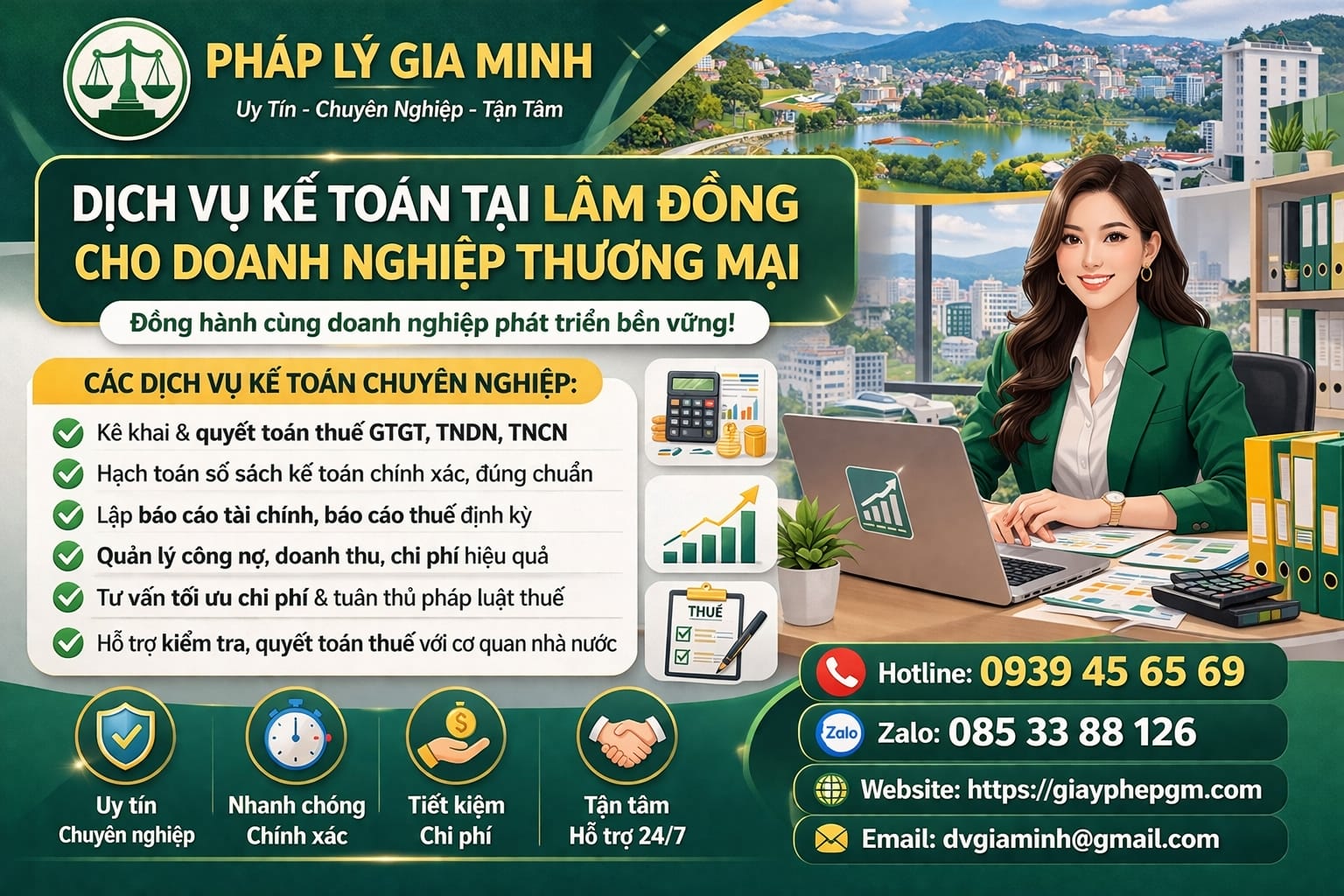 dịch vụ kế toán cho doanh nghiệp ít hóa đơn tại lâm đồng