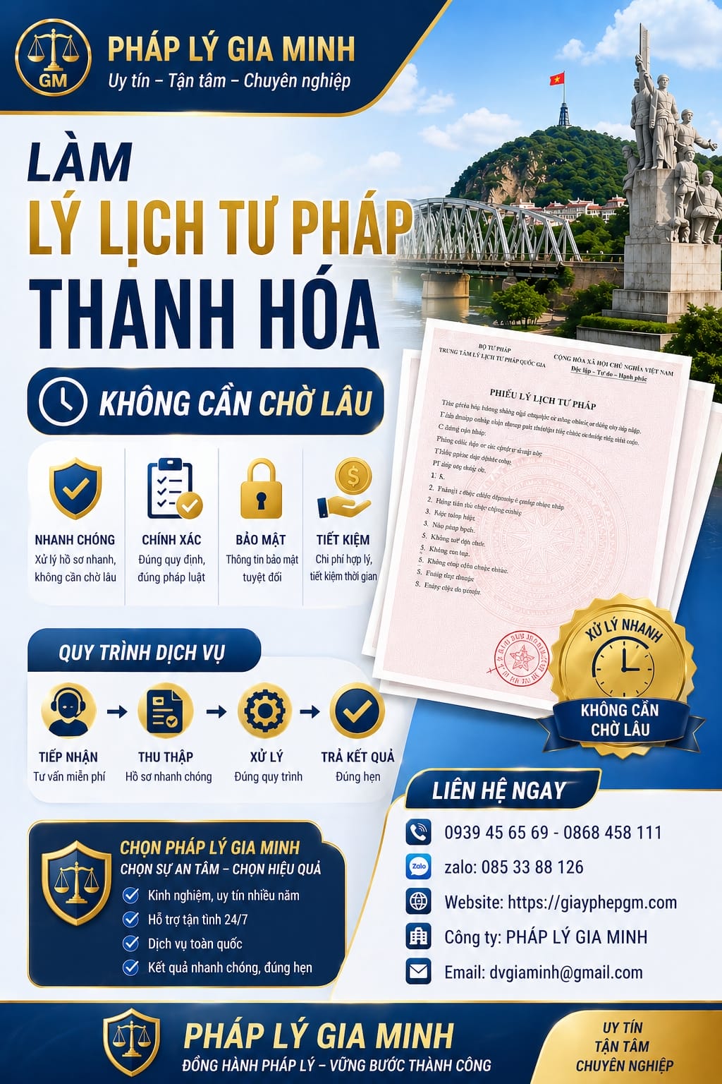 Thủ tục xin lý lịch tư pháp tại Thanh Hóa đơn giản nhất – Hướng dẫn chi tiết từ A đến Z Hồ sơ và thủ tục lý lịch tư pháp Thanh Hóa đầy đủ
