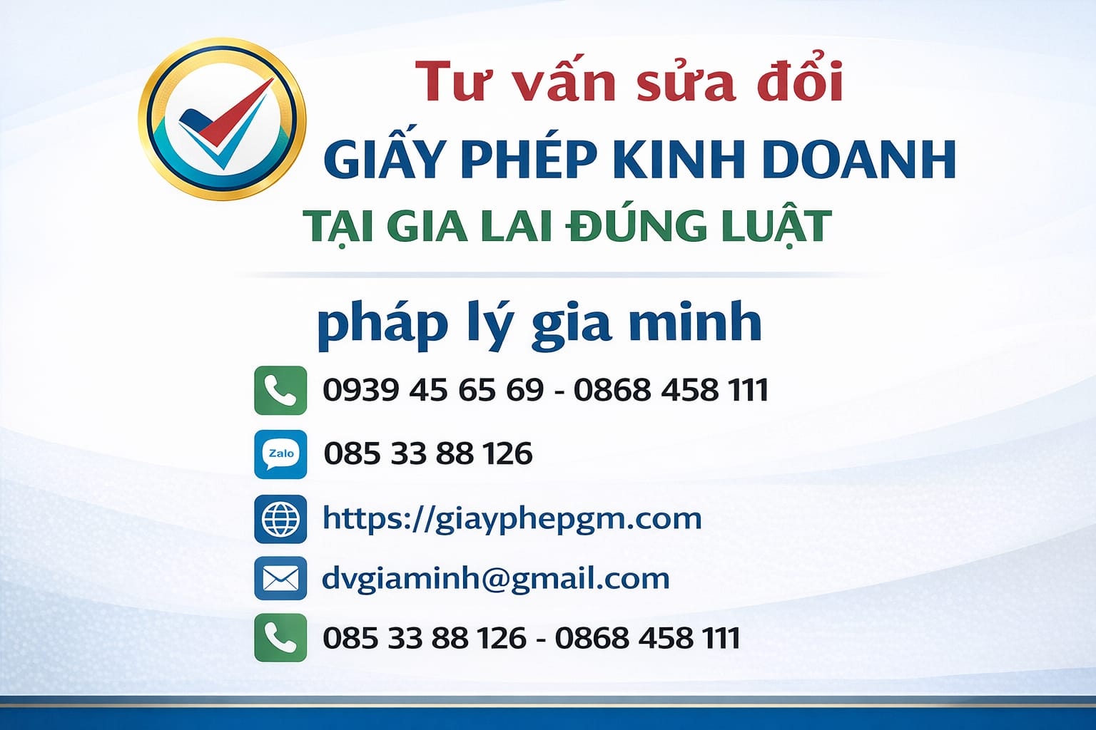 Tư vấn sửa đổi giấy phép kinh doanh tại Gia Lai đúng luật
