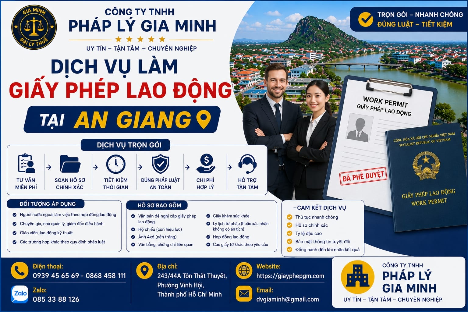 Dịch vụ làm giấy phép lao động tại An Giang