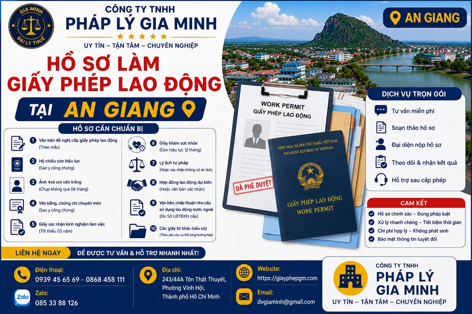 Hồ sơ làm giấy phép lao động tại An Giang