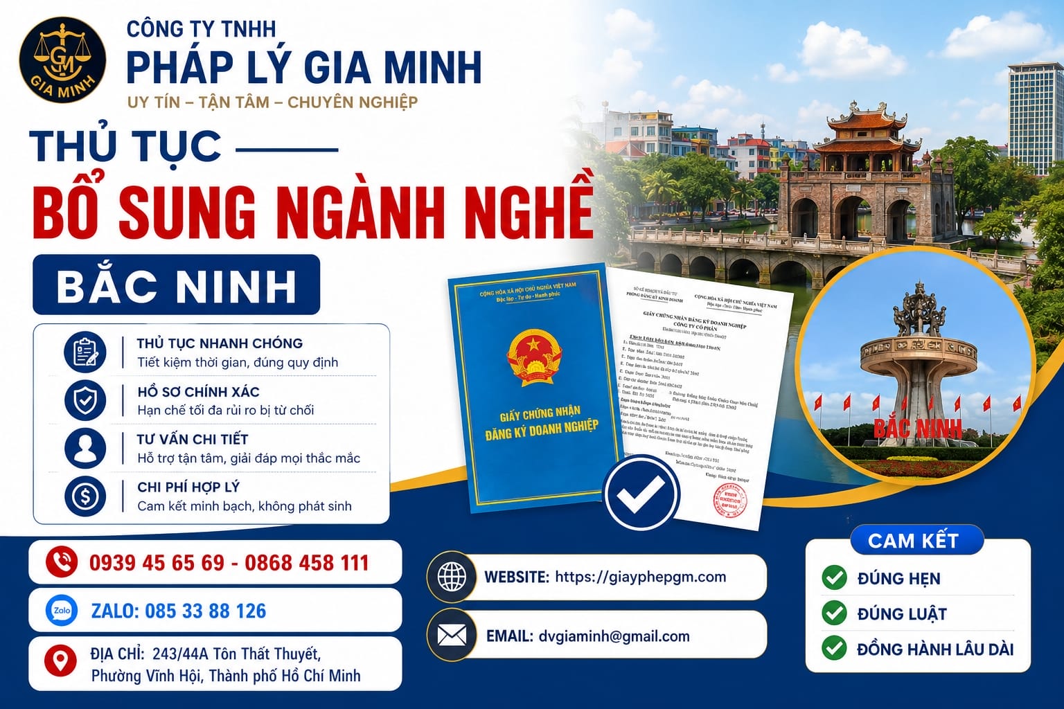Thủ Tục Bổ Sung Ngành Nghề Bắc Ninh
